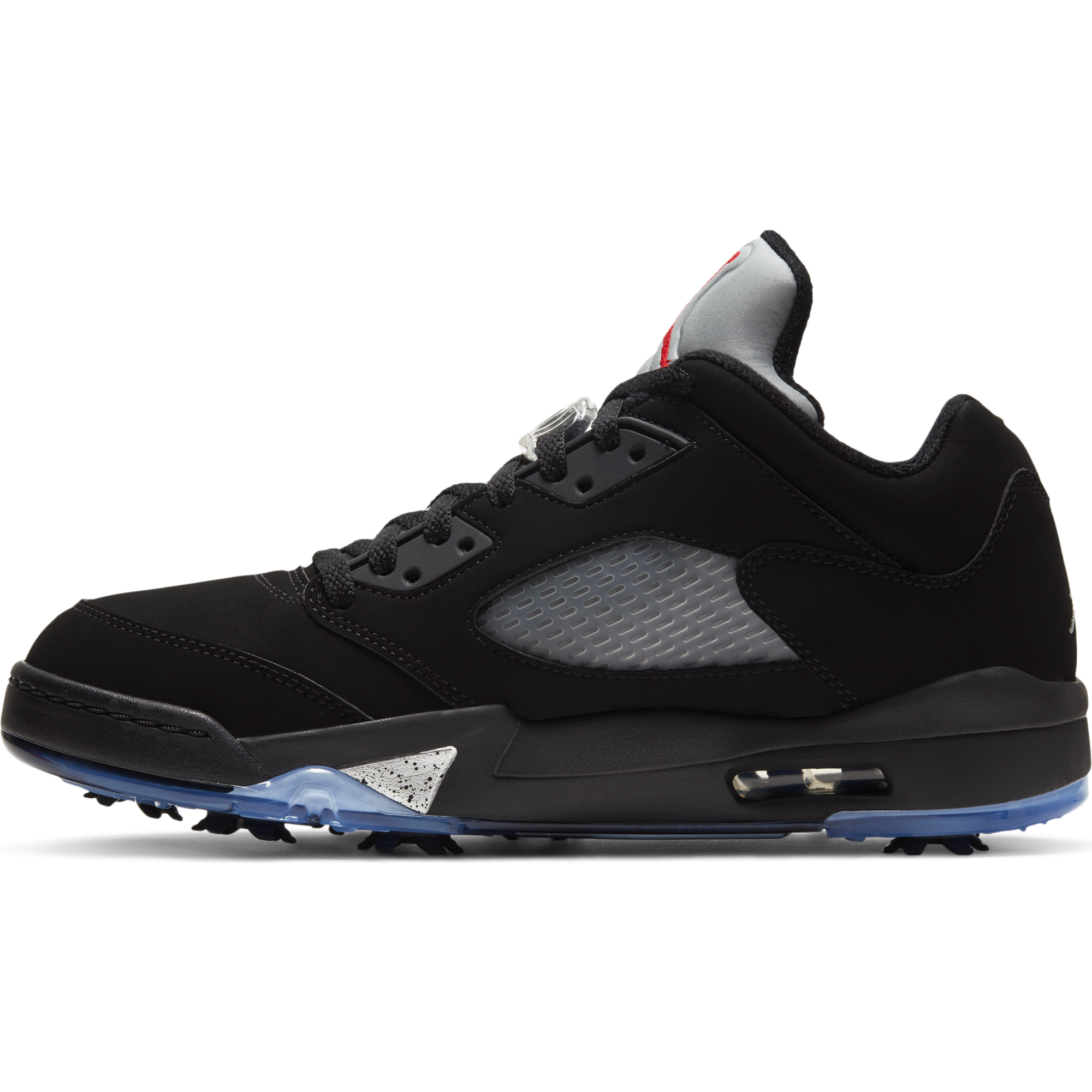 Air Jordan V Low Spiked Golf Shoe - Black/Metallic | NIKE | Golf